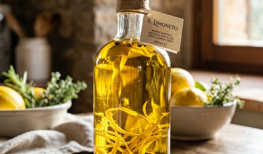 Huile d’olive infusée au zeste de citron : la recette sûre sans risque de botulisme