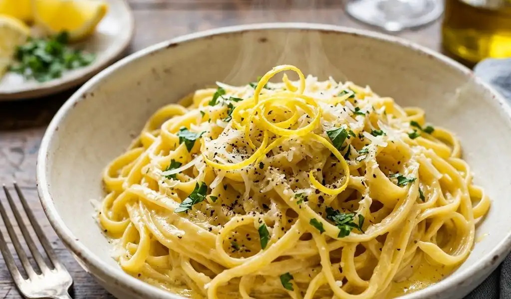 Pâtes au citron et parmesan : le secret de la sauce réside dans l’infusion du zeste