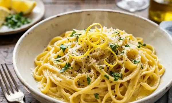 Pâtes au citron et parmesan : le secret de la sauce réside dans l’infusion du zeste