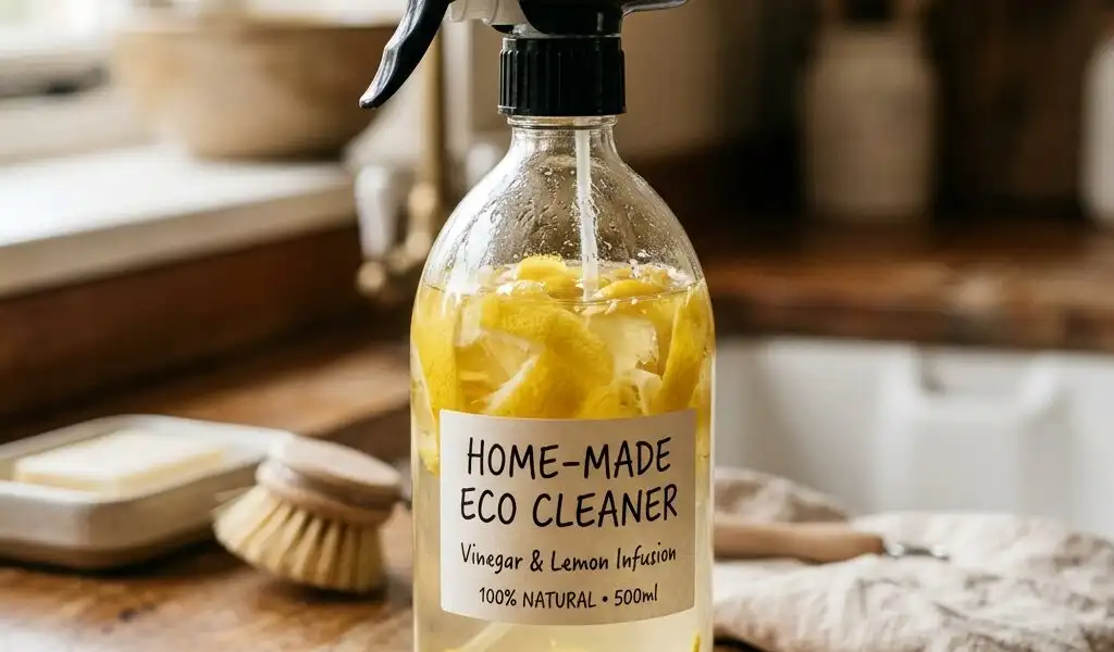 Vinaigre ménager aux zestes de citron : le nettoyant multi-surfaces écologique ultime