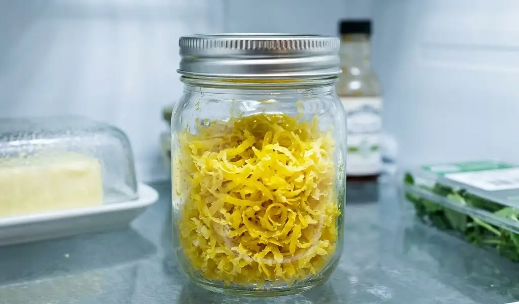 Combien de jours se conserve un zeste de citron frais au réfrigérateur ?