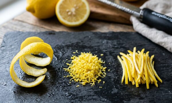Zeste en ruban, râpé ou julienne : quelle coupe choisir selon votre recette ?