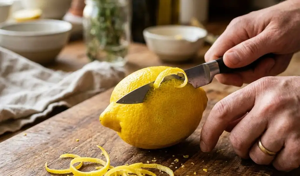 Comment faire des zestes de citron sans zesteur ni râpe spécifique ?